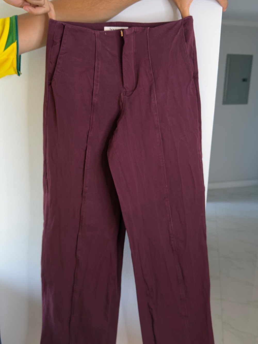 House of CB Plum Straight-Leg Trousers